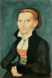 Katharina von Bora, zukünftige Frau von Martin Luther, 1526 (Öl)